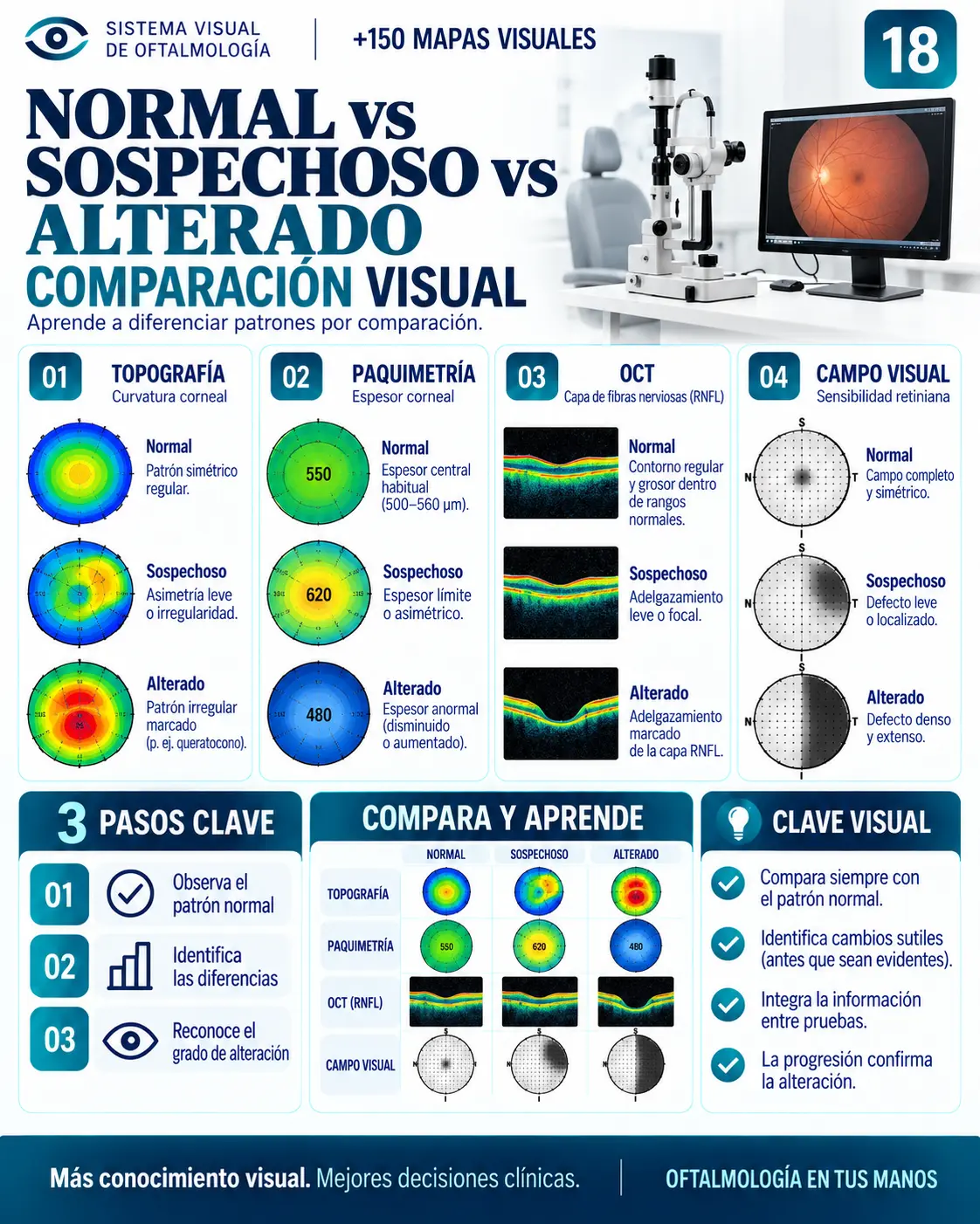Mapa visual 18: Comparación Visual — Normal vs. sospechoso vs. alterado